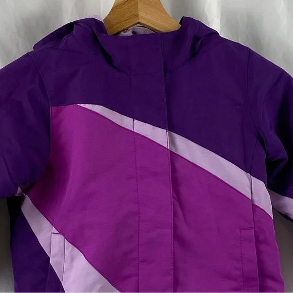 Wonderkids Purple and Pink Color Block Puffer Jacket Size 4T - Picture 7 of 16